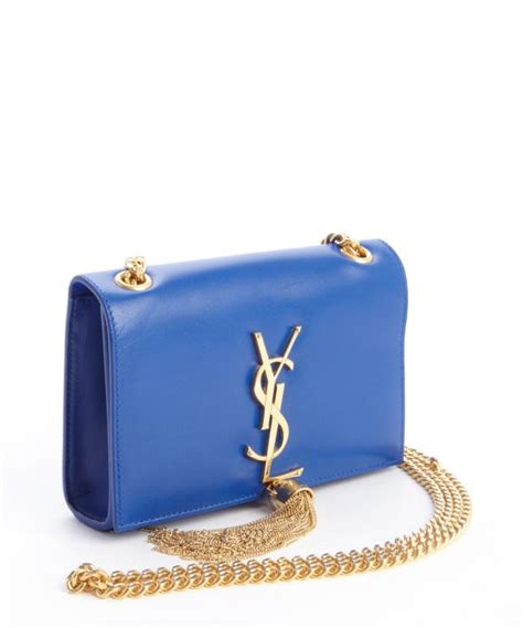 ysl embossed bag blue|yves saint laurent bag.